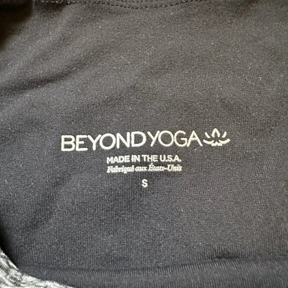 Beyond Yoga Gray Heathered Spacedye Essential Gather Scruched Ruched Leggings S - Picture 2 of 5